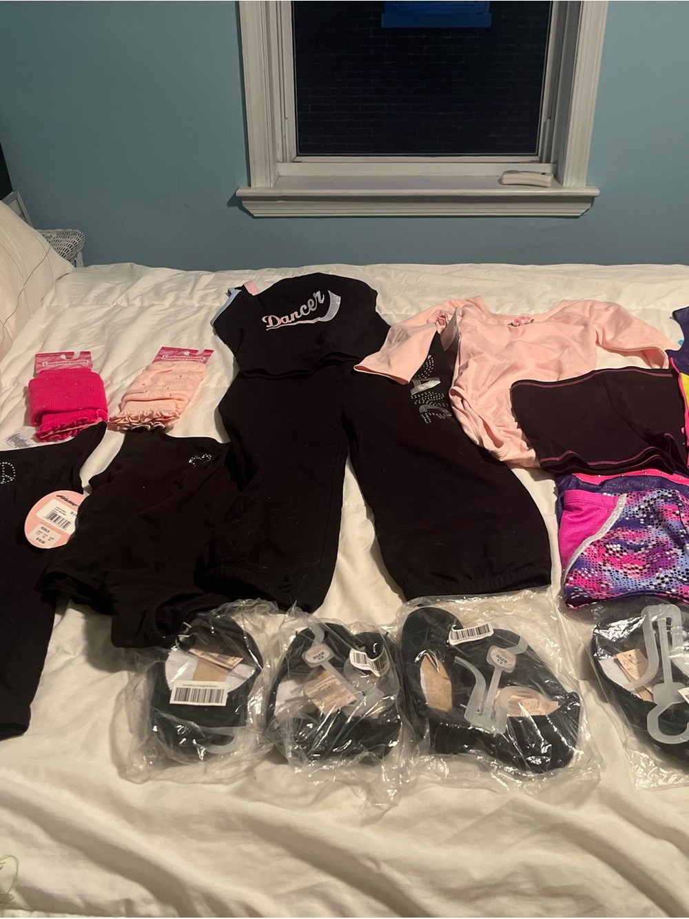 Kids Dance Costume Set - Black & Pink Dance Outfit